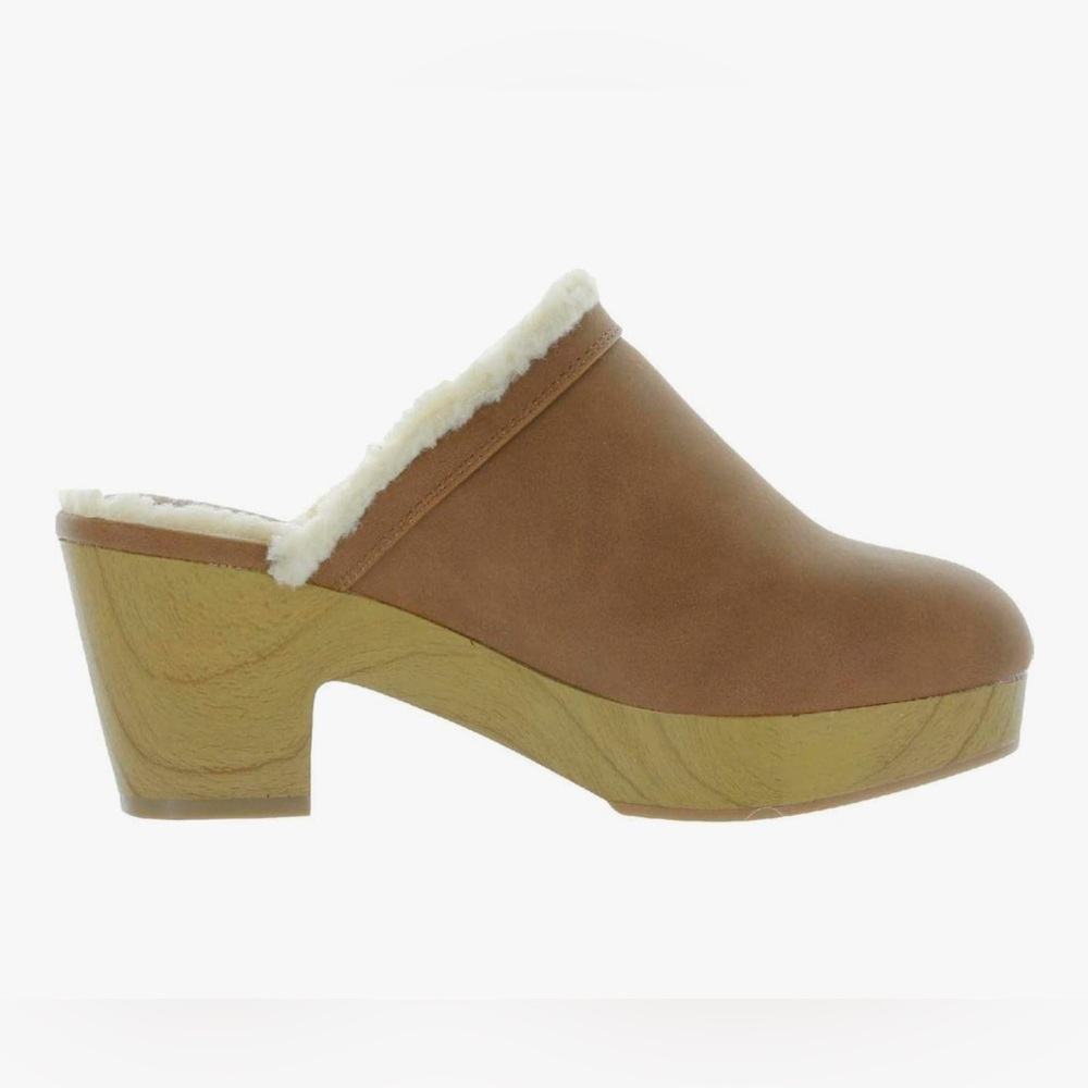 Style & Co. Womens Tooma Slides Heel Mules Brown 5.5